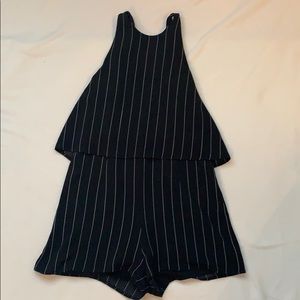 Striped romper